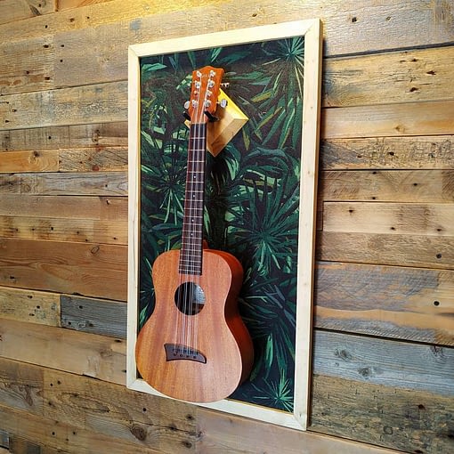 Ukulele display wall hanger by guisplay guitar display cabinet case showcase