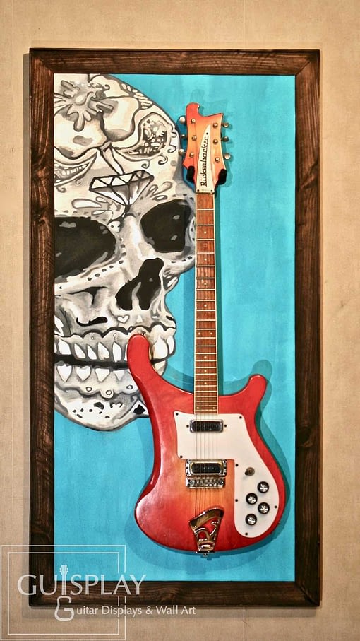 Mexican Skull Guitar Hanger Stand 9(watermarked)