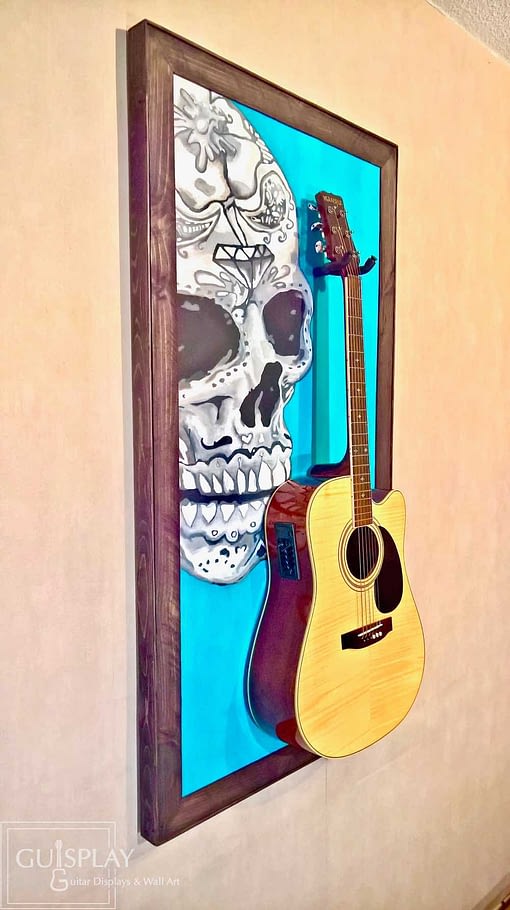 Mexican Skull Guitar Hanger Stand 14(watermarked)