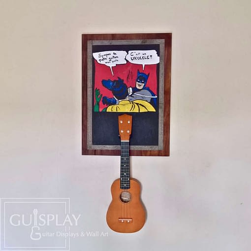 Guisplay Batman meme Support Ukulele Display and Wall Art Framed Creation9(watermarked)