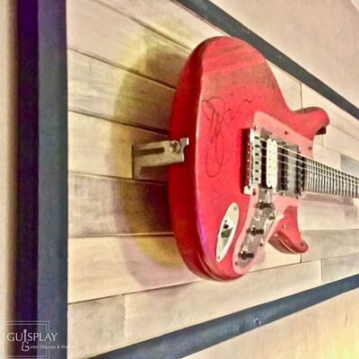 Guisplay Horizontal Wall Hanger Guitar Display Stand Stratocaster Palette 2(watermarked)