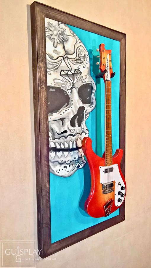 Mexican Skull Guitar Hanger Stand 31(watermarked)