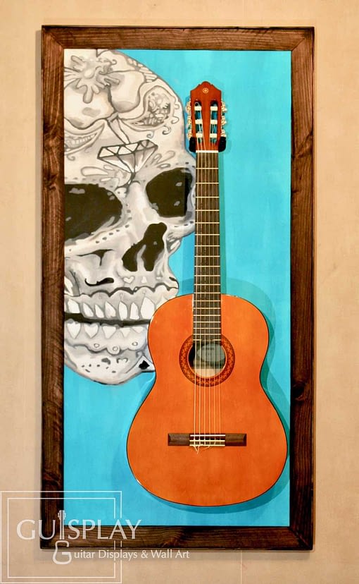 Mexican Skull Guitar Hanger Stand 4(watermarked)