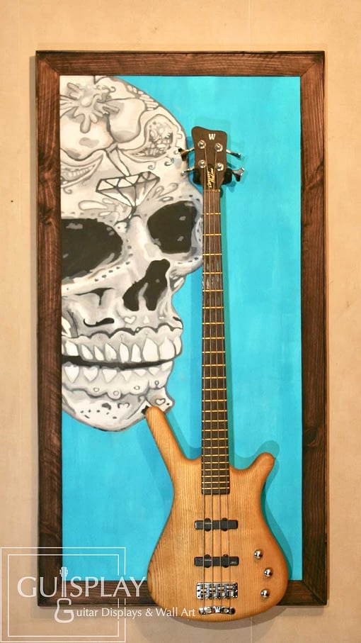 Mexican Skull Guitar Hanger Stand 7(watermarked)
