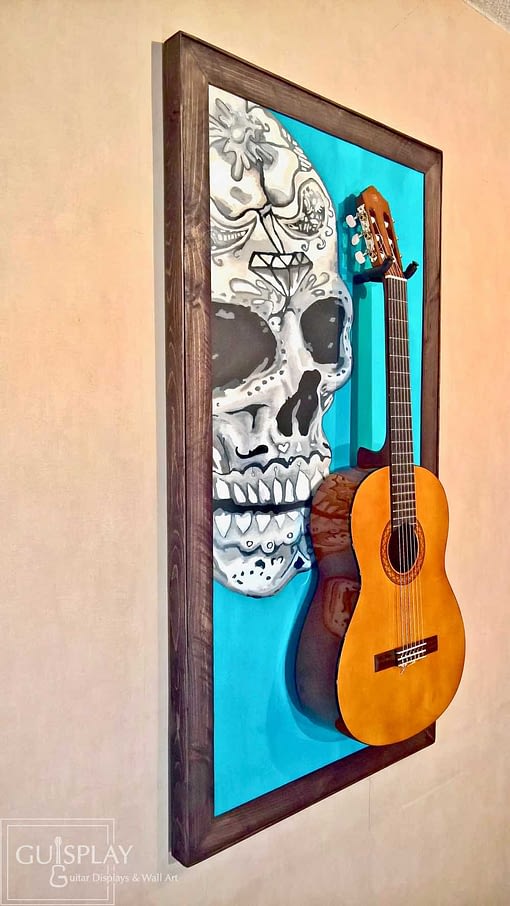 Mexican Skull Guitar Hanger Stand 15(watermarked)