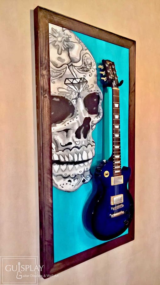 Mexican Skull Guitar Hanger Stand 33(watermarked)
