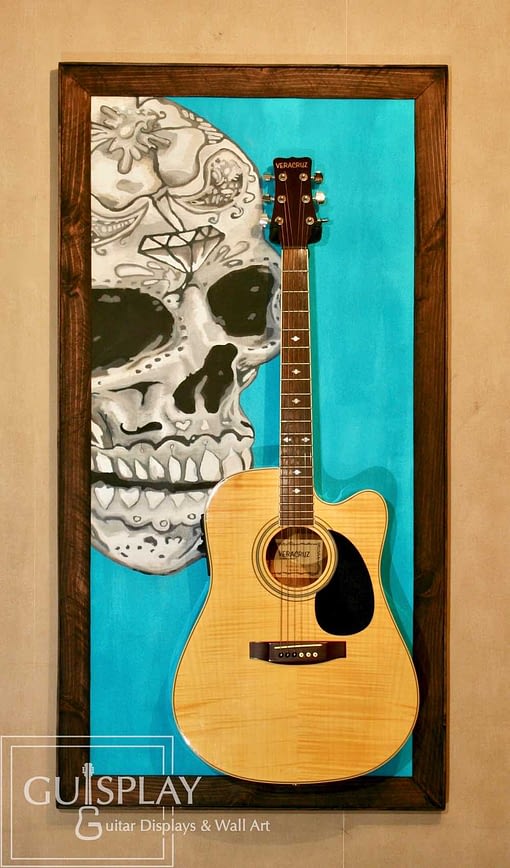Mexican Skull Guitar Hanger Stand 3(watermarked)