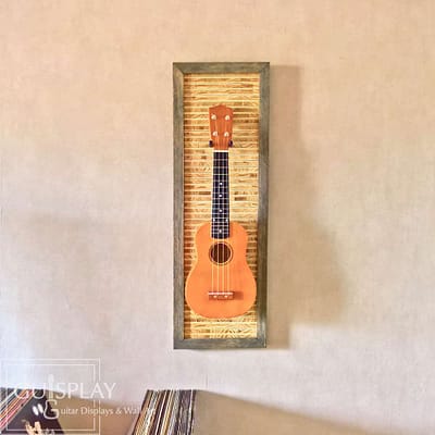 Guisplay Tiki 3 Support Ukulele Display and Wall Art Framed Creation11(watermarked)